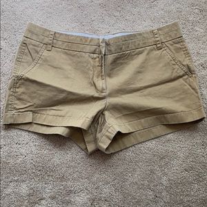 J Crew tan khaki shorts